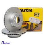 دیسک ترمز جلو بی ام و (E60)5 برند Textar کد 92122505 بسته 2 عددی