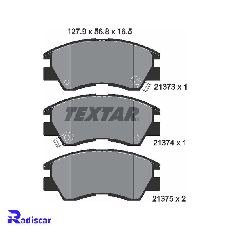 لنت ترمز جلو ون دلیکا برند Textar کد 2137301