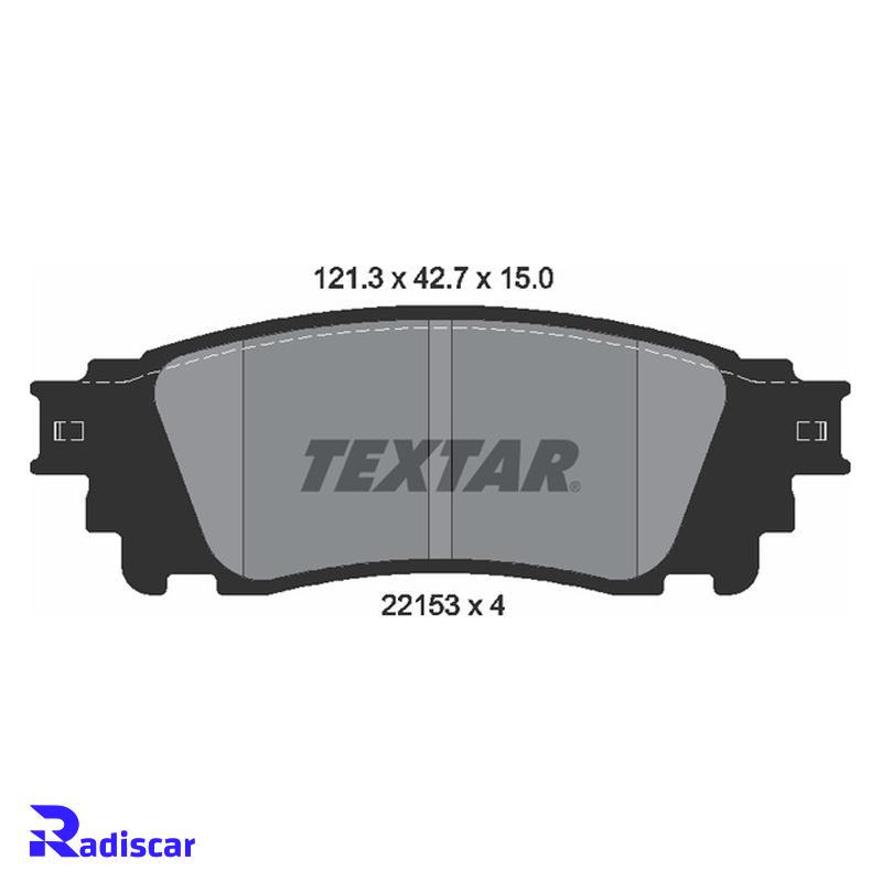 لنت ترمز عقب لکسوس NX برند Textar کد 2215301