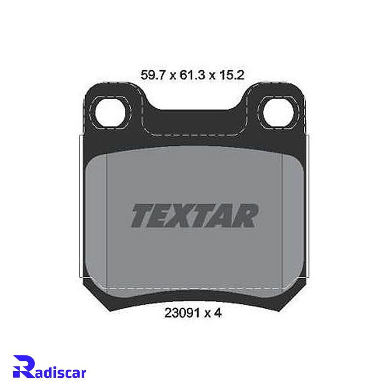 لنت ترمز جلو میتسوبیشی پاجرو برند Textar کد 2348801