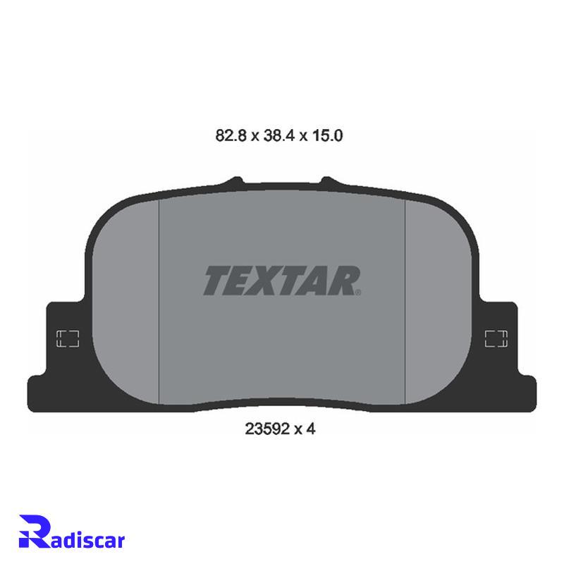 لنت ترمز عقب تویوتا کمری گرند، لیفان 620 برند Textar کد 2359201