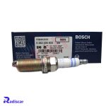 شمع موتور پایه بلند سوزنی دبل ایریدیوم تک الکترود بسته بندی 4 عددیFR 8 MII 33 X برند Bosch کد 0242230533