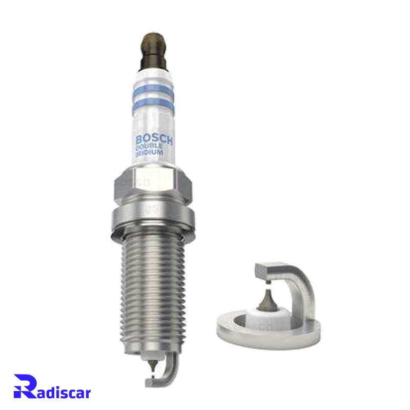 شمع موتور پایه بلند سوزنی دبل ایریدیوم تک الکترود FR 8 NII 35 U برند Bosch کد 0242230554